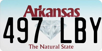 AR license plate 497LBY