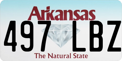 AR license plate 497LBZ