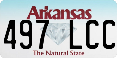 AR license plate 497LCC