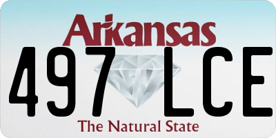 AR license plate 497LCE