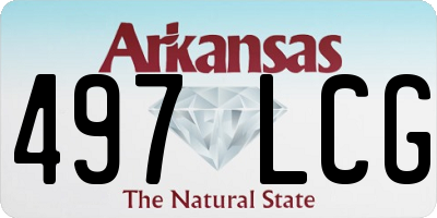 AR license plate 497LCG
