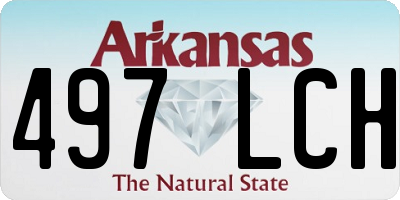AR license plate 497LCH