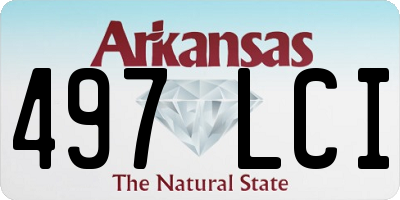 AR license plate 497LCI