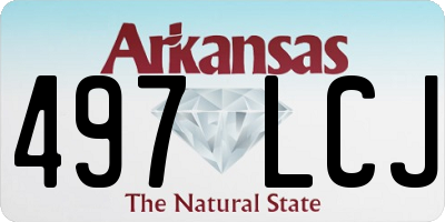 AR license plate 497LCJ