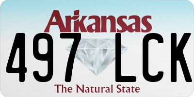 AR license plate 497LCK