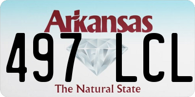 AR license plate 497LCL