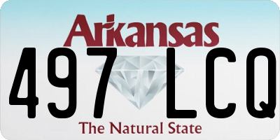 AR license plate 497LCQ