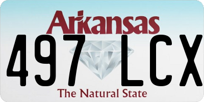 AR license plate 497LCX