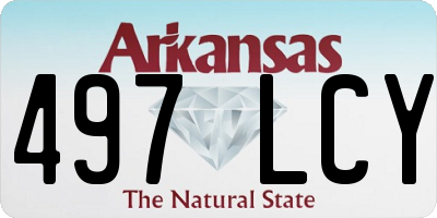 AR license plate 497LCY