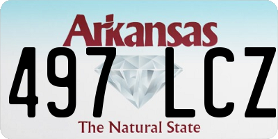 AR license plate 497LCZ