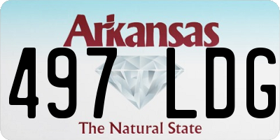 AR license plate 497LDG