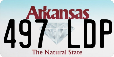 AR license plate 497LDP