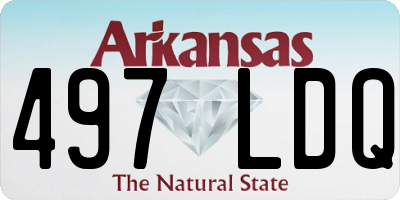 AR license plate 497LDQ