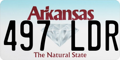 AR license plate 497LDR