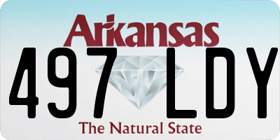 AR license plate 497LDY