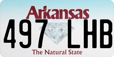AR license plate 497LHB