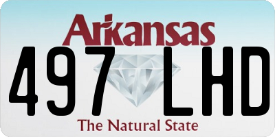 AR license plate 497LHD