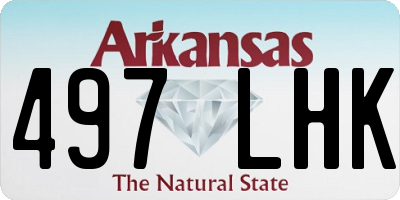 AR license plate 497LHK