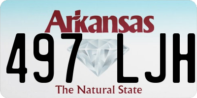AR license plate 497LJH
