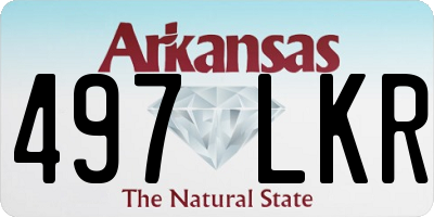 AR license plate 497LKR