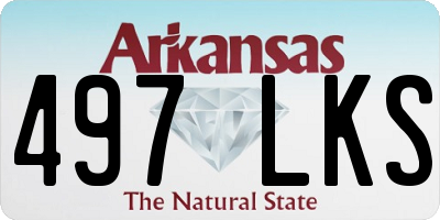 AR license plate 497LKS