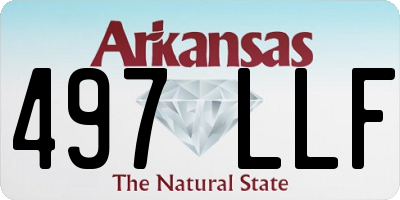 AR license plate 497LLF