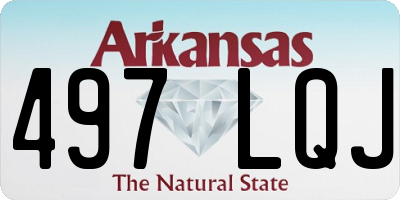 AR license plate 497LQJ