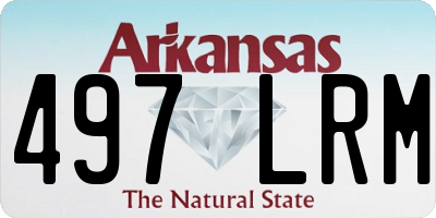 AR license plate 497LRM