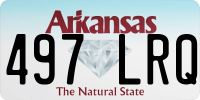 AR license plate 497LRQ