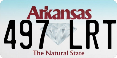 AR license plate 497LRT