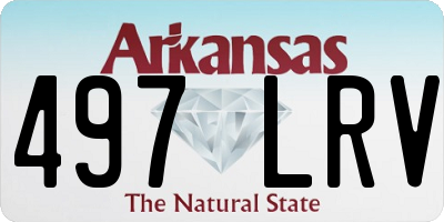 AR license plate 497LRV