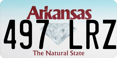 AR license plate 497LRZ