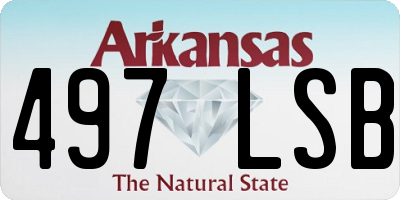 AR license plate 497LSB