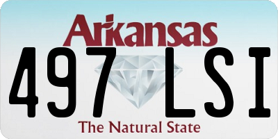 AR license plate 497LSI