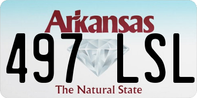 AR license plate 497LSL
