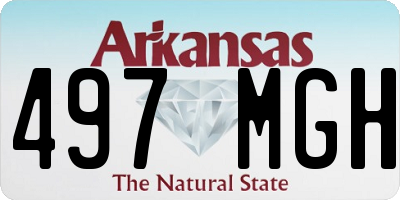 AR license plate 497MGH