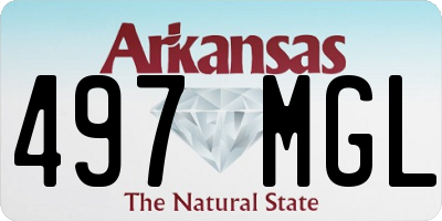 AR license plate 497MGL