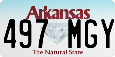 AR license plate 497MGY