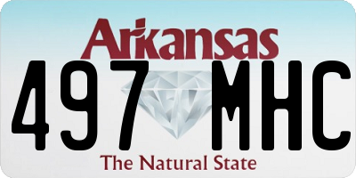 AR license plate 497MHC