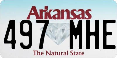 AR license plate 497MHE