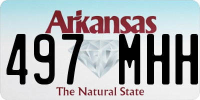 AR license plate 497MHH