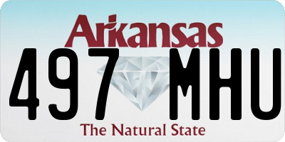 AR license plate 497MHU