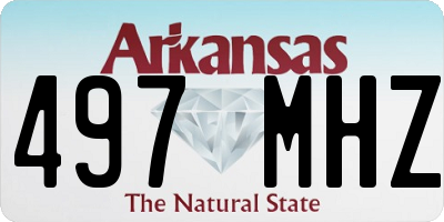 AR license plate 497MHZ