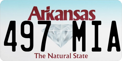 AR license plate 497MIA