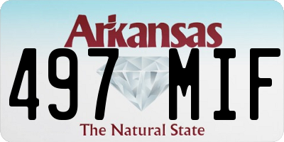 AR license plate 497MIF