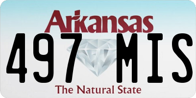 AR license plate 497MIS