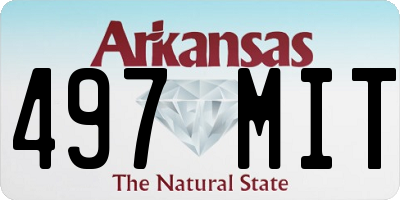 AR license plate 497MIT