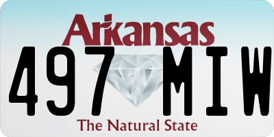AR license plate 497MIW