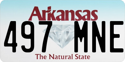 AR license plate 497MNE