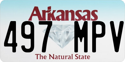 AR license plate 497MPV